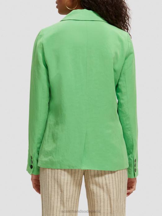 Scotch & Soda femmes blazer à double boutonnage perruche brillante vêtements 4HB4176