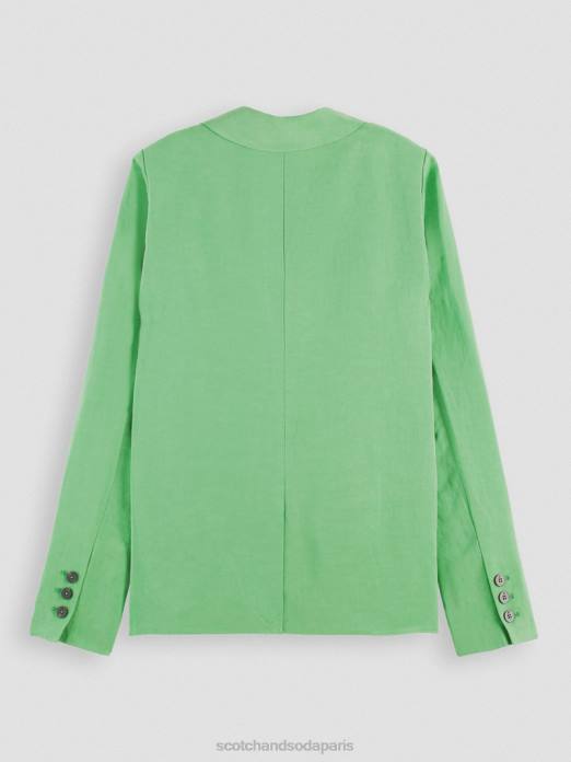 Scotch & Soda femmes blazer à double boutonnage perruche brillante vêtements 4HB4176