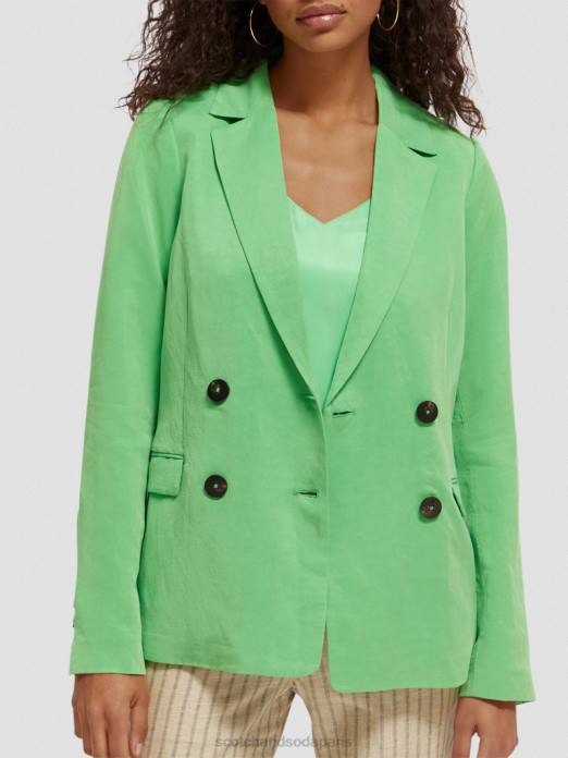 Scotch & Soda femmes blazer à double boutonnage perruche brillante vêtements 4HB4176