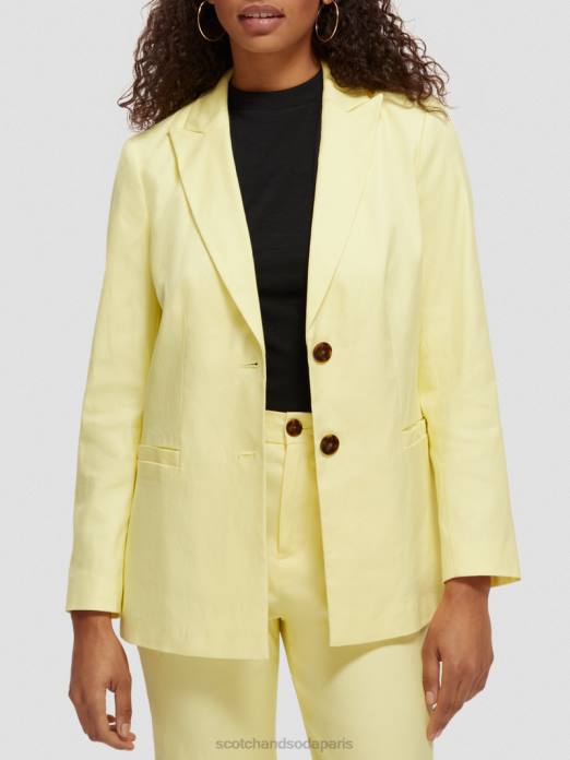 Scotch & Soda femmes blazer à simple boutonnage Popcorn vêtements 4HB4182