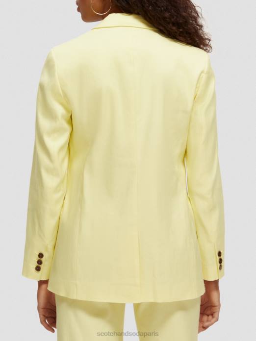 Scotch & Soda femmes blazer à simple boutonnage Popcorn vêtements 4HB4182