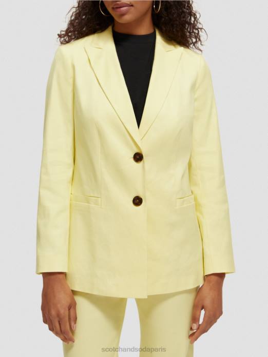 Scotch & Soda femmes blazer à simple boutonnage Popcorn vêtements 4HB4182