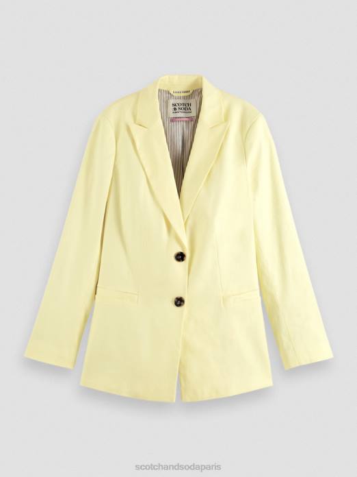 Scotch & Soda femmes blazer à simple boutonnage Popcorn vêtements 4HB4182