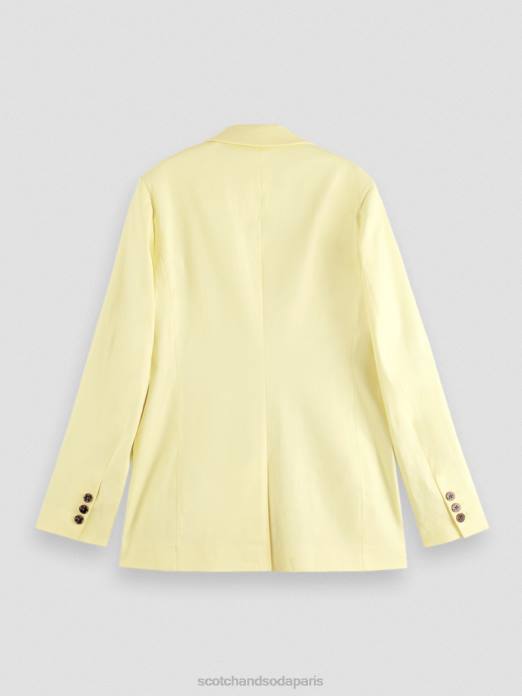 Scotch & Soda femmes blazer à simple boutonnage Popcorn vêtements 4HB4182