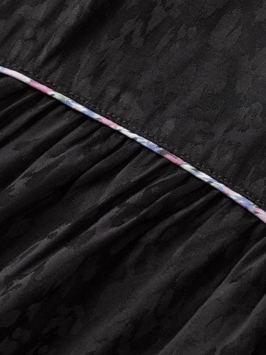 Scotch & Soda femmes chemise coupe slim passepoilée noir vêtements 4HB453