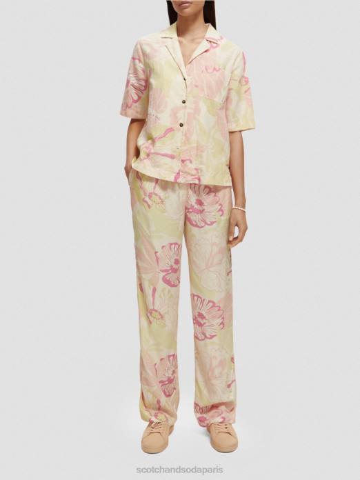 Scotch & Soda femmes chemise de camp imprimée fleur de vondelfield vêtements 4HB442