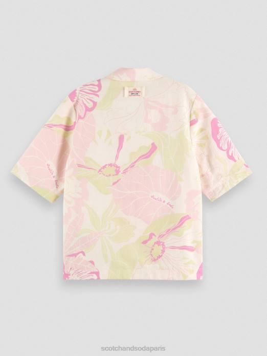 Scotch & Soda femmes chemise de camp imprimée fleur de vondelfield vêtements 4HB442
