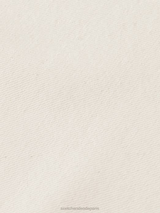 Scotch & Soda femmes chemise en jean oversize western écru délavé vêtements 4HB456