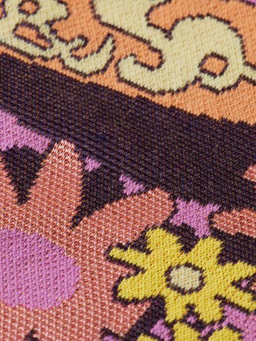 Scotch & Soda femmes cardigan à col en V en jacquard orchidée rose vêtements 4HB4129