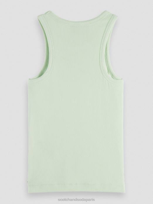 Scotch & Soda femmes débardeur à dos nageur en coton biologique écume de mer vêtements 4HB488