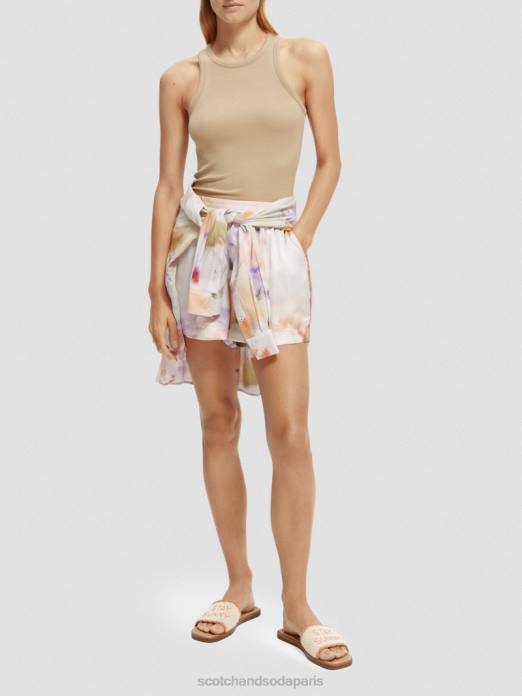 Scotch & Soda femmes débardeur à dos nageur en coton biologique kaki vêtements 4HB487