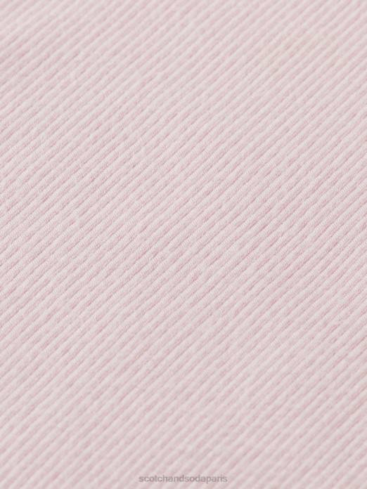 Scotch & Soda femmes débardeur à dos nageur en coton biologique lavande vêtements 4HB484