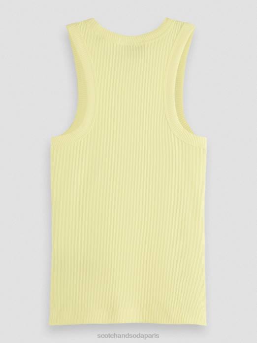 Scotch & Soda femmes débardeur à dos nageur en maille côtelée Popcorn vêtements 4HB4110