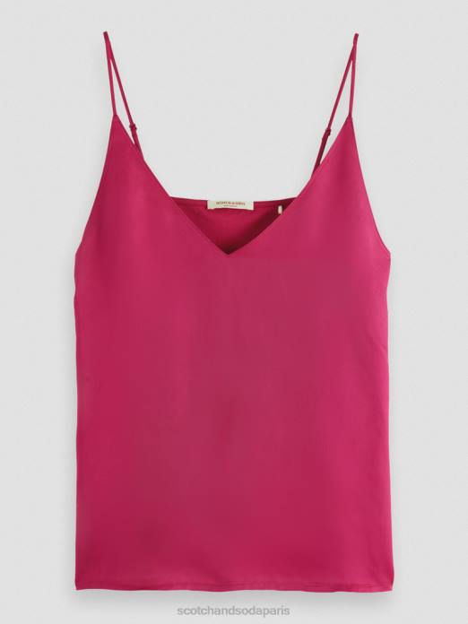 Scotch & Soda femmes débardeur en jersey à col V tarte aux cerises vêtements 4HB469