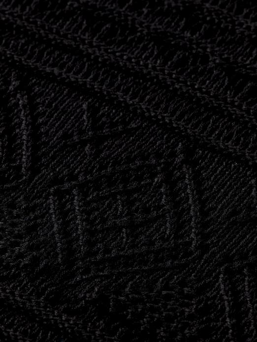 Scotch & Soda femmes haut court en maille pointelle noir vêtements 4HB479