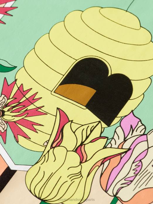 Scotch & Soda femmes t-shirt ample graphique noir vêtements 4HB4115