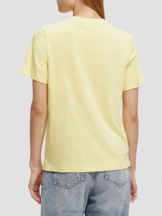 Scotch & Soda femmes t-shirt coupe classique Popcorn vêtements 4HB4105