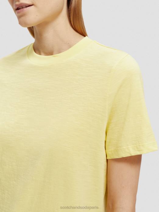 Scotch & Soda femmes t-shirt coupe classique Popcorn vêtements 4HB4105