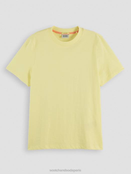 Scotch & Soda femmes t-shirt coupe classique Popcorn vêtements 4HB4105
