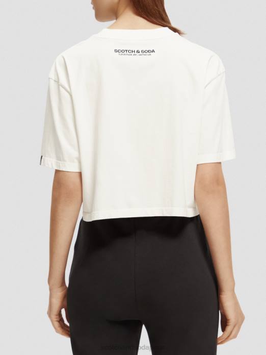 Scotch & Soda femmes t-shirt court à motif photo combiner un vêtements 4HB4112