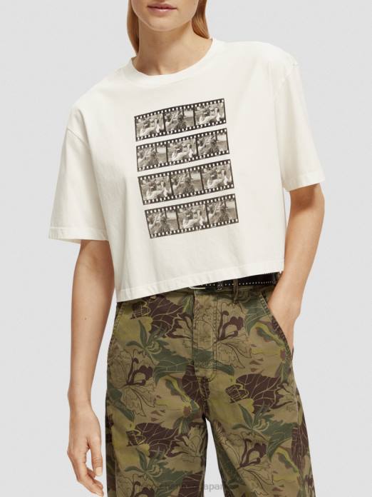 Scotch & Soda femmes t-shirt court à motif photo combo b vêtements 4HB4113