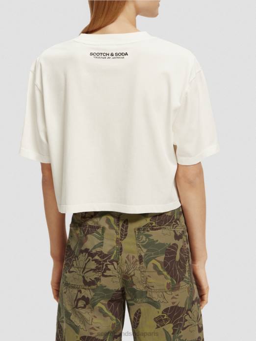Scotch & Soda femmes t-shirt court à motif photo combo b vêtements 4HB4113