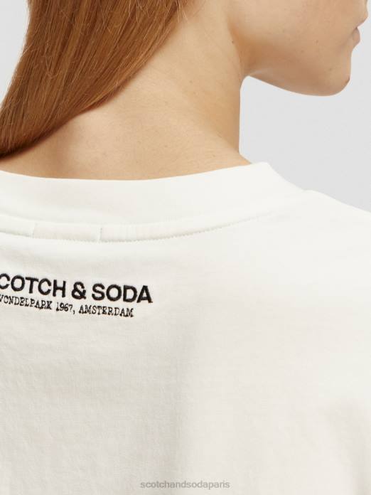 Scotch & Soda femmes t-shirt court à motif photo combo b vêtements 4HB4113