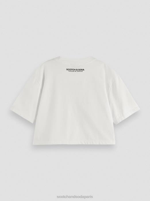 Scotch & Soda femmes t-shirt court à motif photo combo b vêtements 4HB4113