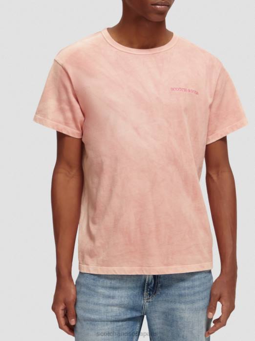 Scotch & Soda femmes t-shirt teint à base de plantes flamant vêtements 4HB4120