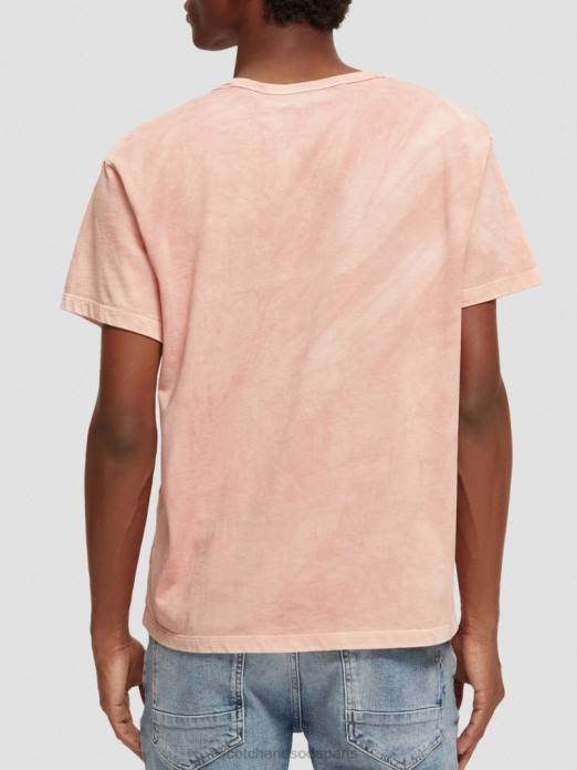 Scotch & Soda femmes t-shirt teint à base de plantes flamant vêtements 4HB4120