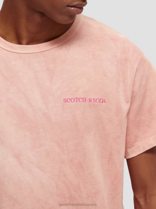 Scotch & Soda femmes t-shirt teint à base de plantes flamant vêtements 4HB4120