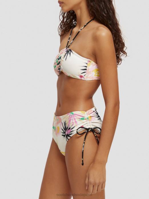 Scotch & Soda femmes bas de bikini taille haute aster blanc vêtements 4HB4258