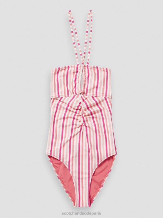Scotch & Soda femmes maillot de bain dos nu punch rose vêtements 4HB4257