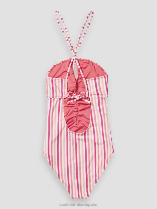 Scotch & Soda femmes maillot de bain dos nu punch rose vêtements 4HB4257