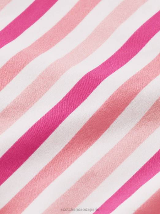 Scotch & Soda femmes maillot de bain dos nu punch rose vêtements 4HB4257