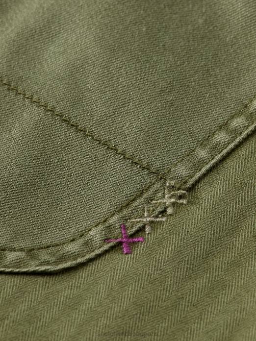 Scotch & Soda femmes chino en coton biologique coupe boyfriend The Pip vert militaire vêtements 4HB4169