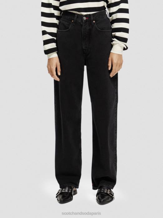 Scotch & Soda femmes jean coupe boyfriend ultra ample taille haute The Fling excès vêtements 4HB4231