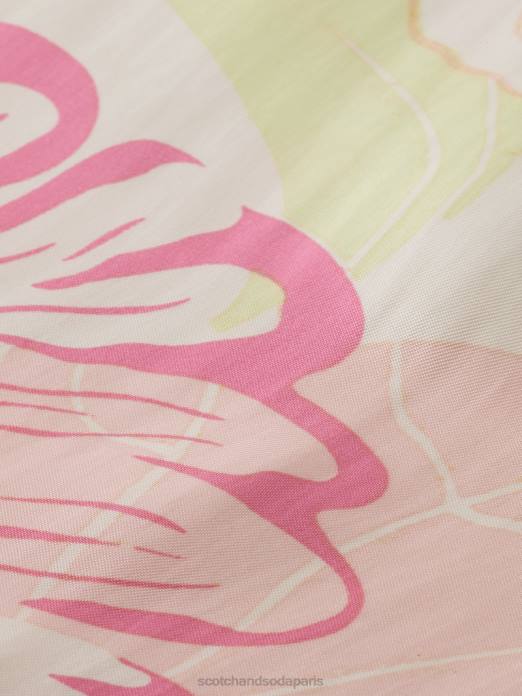 Scotch & Soda femmes le gia taille mi-haute jambe large imprimé fleur de vondelfield vêtements 4HB4167