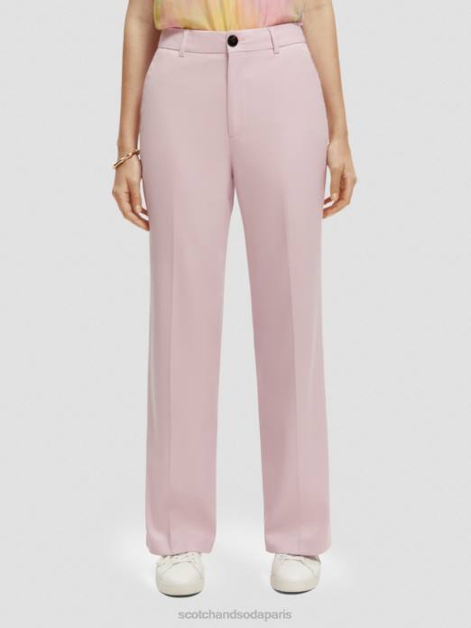 Scotch & Soda femmes le pantalon large taille haute edie lavande vêtements 4HB4158