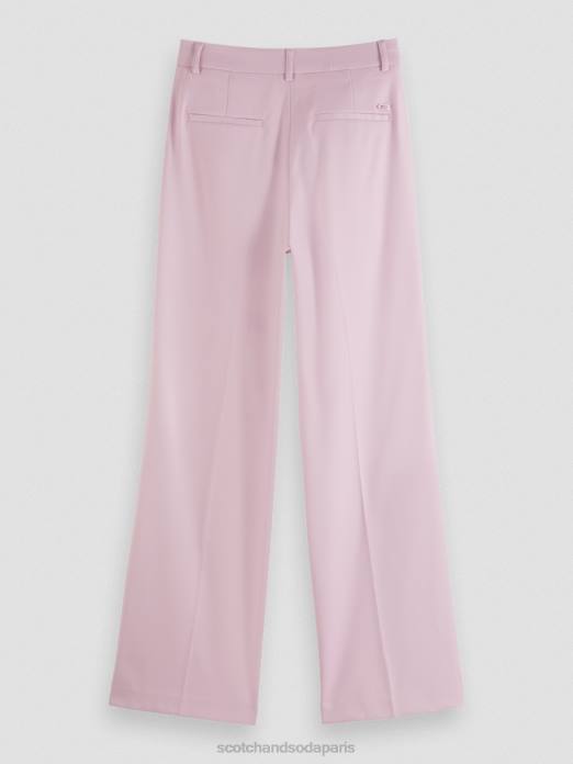 Scotch & Soda femmes le pantalon large taille haute edie lavande vêtements 4HB4158