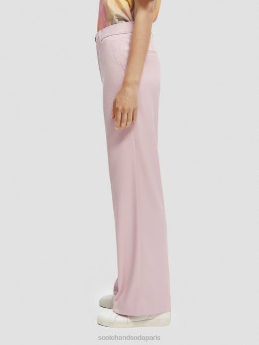 Scotch & Soda femmes le pantalon large taille haute edie lavande vêtements 4HB4158