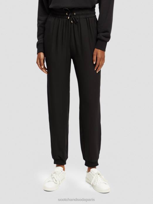 Scotch & Soda femmes pantalon de jogging facile noir vêtements 4HB4149