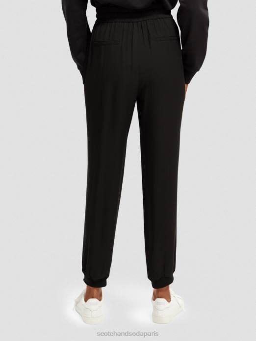 Scotch & Soda femmes pantalon de jogging facile noir vêtements 4HB4149