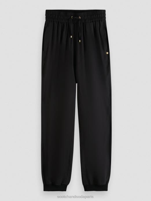 Scotch & Soda femmes pantalon de jogging facile noir vêtements 4HB4149