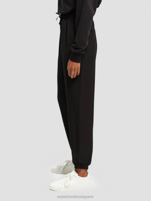 Scotch & Soda femmes pantalon de jogging facile noir vêtements 4HB4149