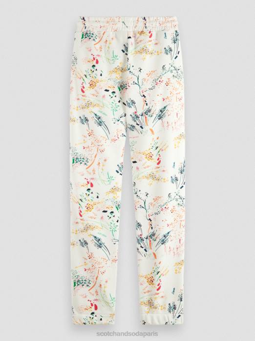 Scotch & Soda femmes pantalon de jogging imprimé à taille mi-haute blanc plus sauvage vêtements 4HB4171