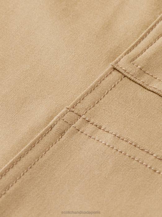 Scotch & Soda femmes pantalon utilitaire de travail kaki vêtements 4HB4159
