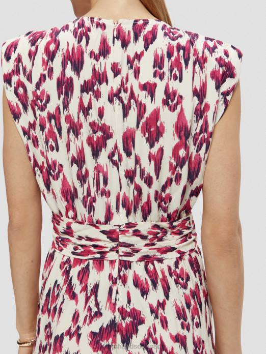 Scotch & Soda femmes combinaison ceinturée à col V tarte aux cerises ikat brossées vêtements 4HB416