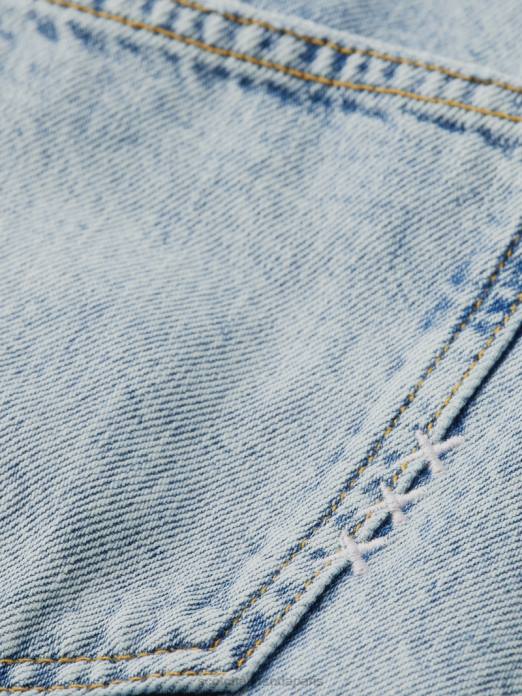 Scotch & Soda femmes jupe crayon midi en denim structuré à taille haute nouvelle ère vêtements 4HB41