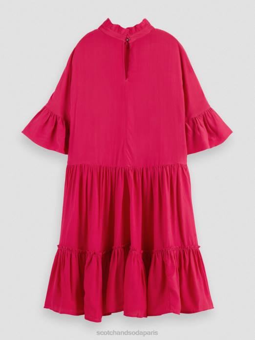 Scotch & Soda femmes robe courte à volants et volants tarte aux cerises vêtements 4HB424